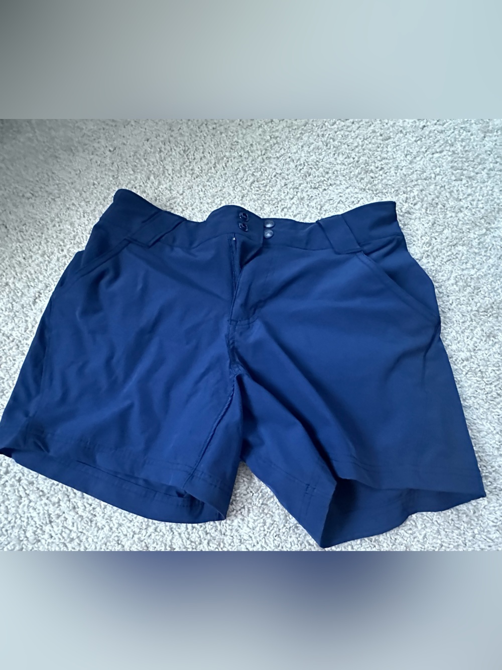 Columbia Men's Dark Blue Flat Front Shorts